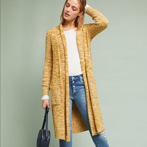 Anthropologie, Abigail Marled Cardigan, mustard, size M